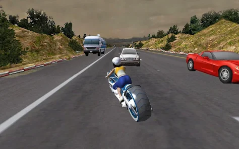 Racing Girl 3D  Screenshot 1