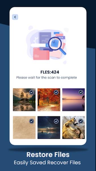 Restore Files: File recovery  Screenshot 1
