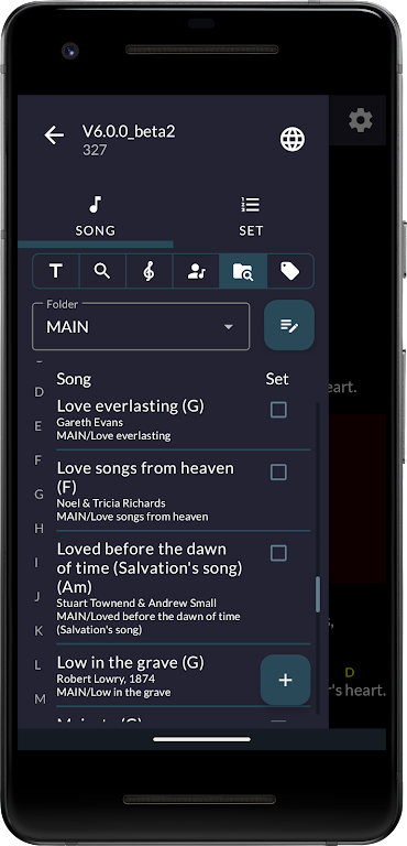 OpenSongApp - Songbook  Screenshot 1