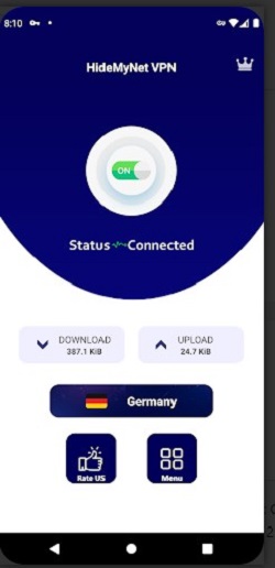 HideMyNet VPN - Fast & Secure  Screenshot 2