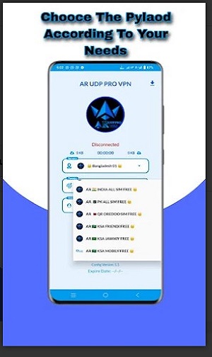 AR UDP PRO VPN  Screenshot 2