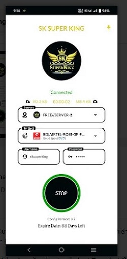 Sk Super king Vpn  Screenshot 1