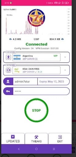 7 STAR PRO - Safe & Secure VPN  Screenshot 1