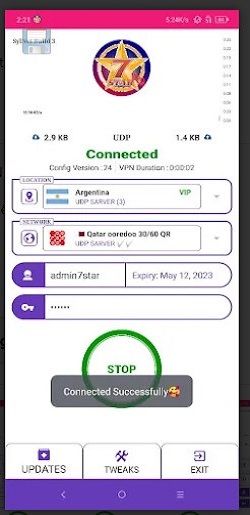 7 STAR PRO - Safe & Secure VPN  Screenshot 2