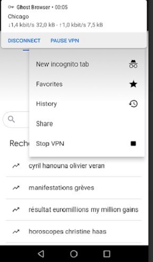 Ghost Browser - VPN Browser  Screenshot 1