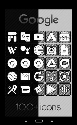 Raya Black Icon Pack  Screenshot 1