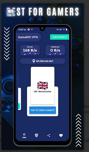 GameRift VPN - SecureVPN Proxy  Screenshot 3