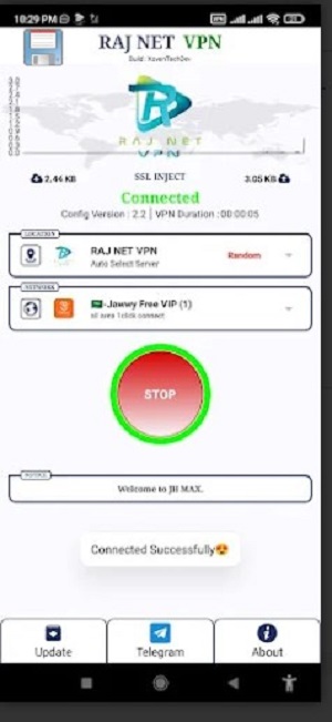 RAJ NET VPN  Screenshot 2