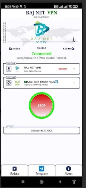 RAJ NET VPN  Screenshot 1