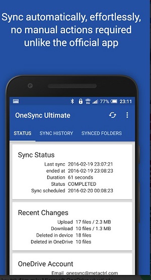 OneSync: Autosync for OneDrive  Screenshot 1