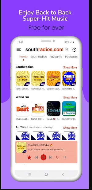 Southradios Tamil FM Radio HD  Screenshot 3