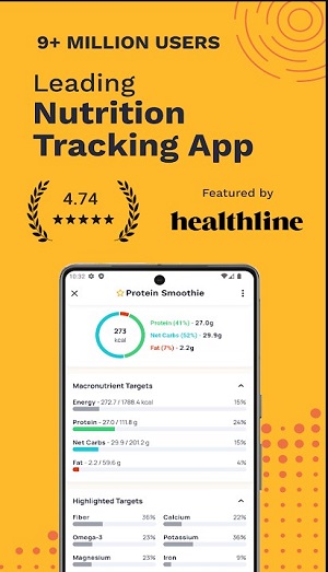 Calorie Counter by Cronometer  Screenshot 1