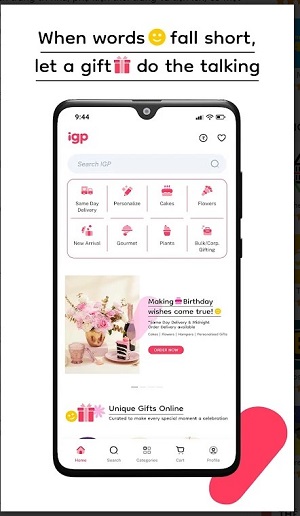 IGP: Flowers, Cakes, Gifts App  Screenshot 3