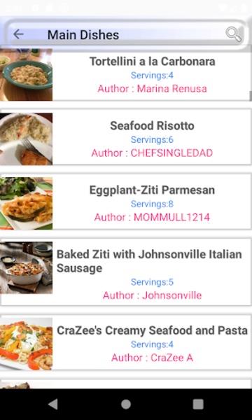 Italian Meal Recipes  Screenshot 8