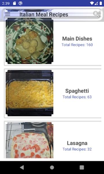 Italian Meal Recipes  Screenshot 11