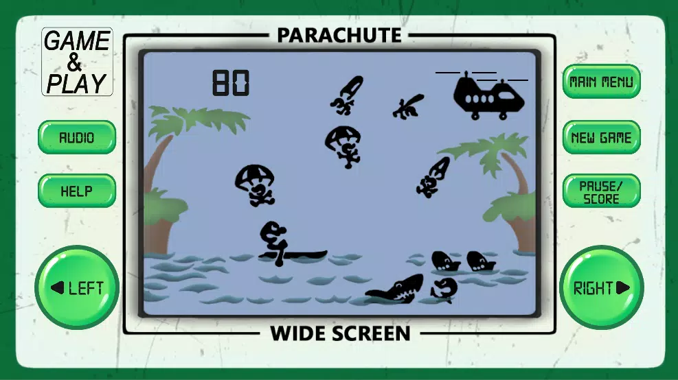 PARACHUTE: 80s arcade games  Screenshot 1