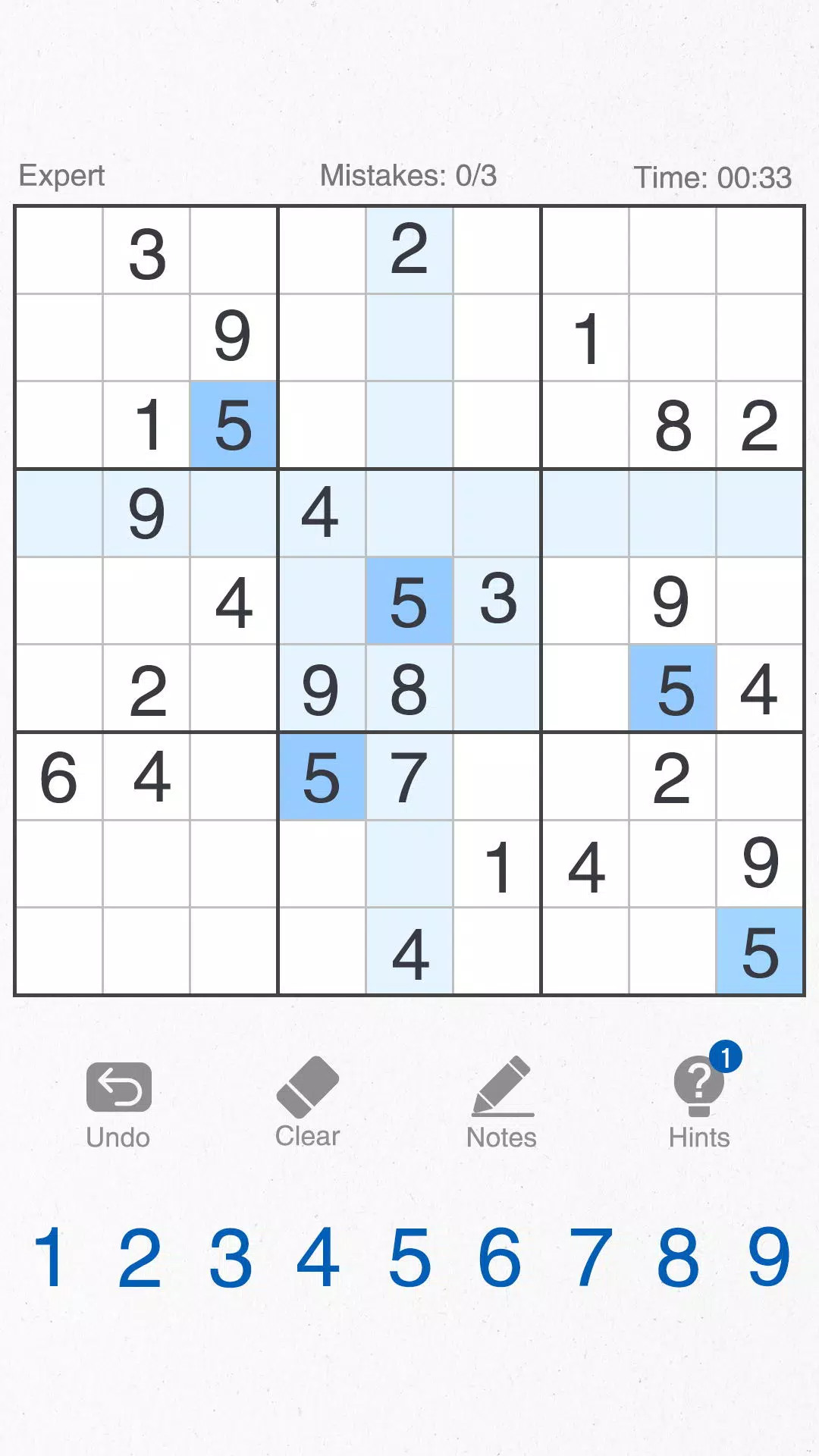 Sudoku-Classic Brain Puzzle  Screenshot 1