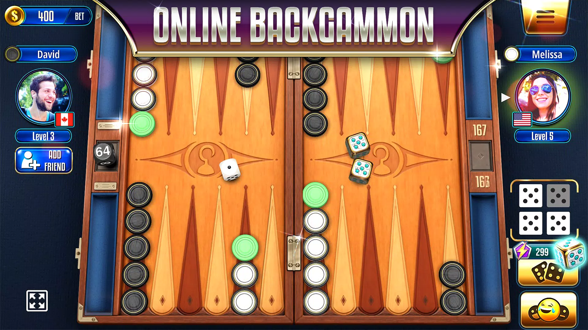 Backgammon Legends Online  Screenshot 1