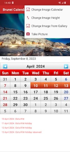 Brunei Calendar  Screenshot 1