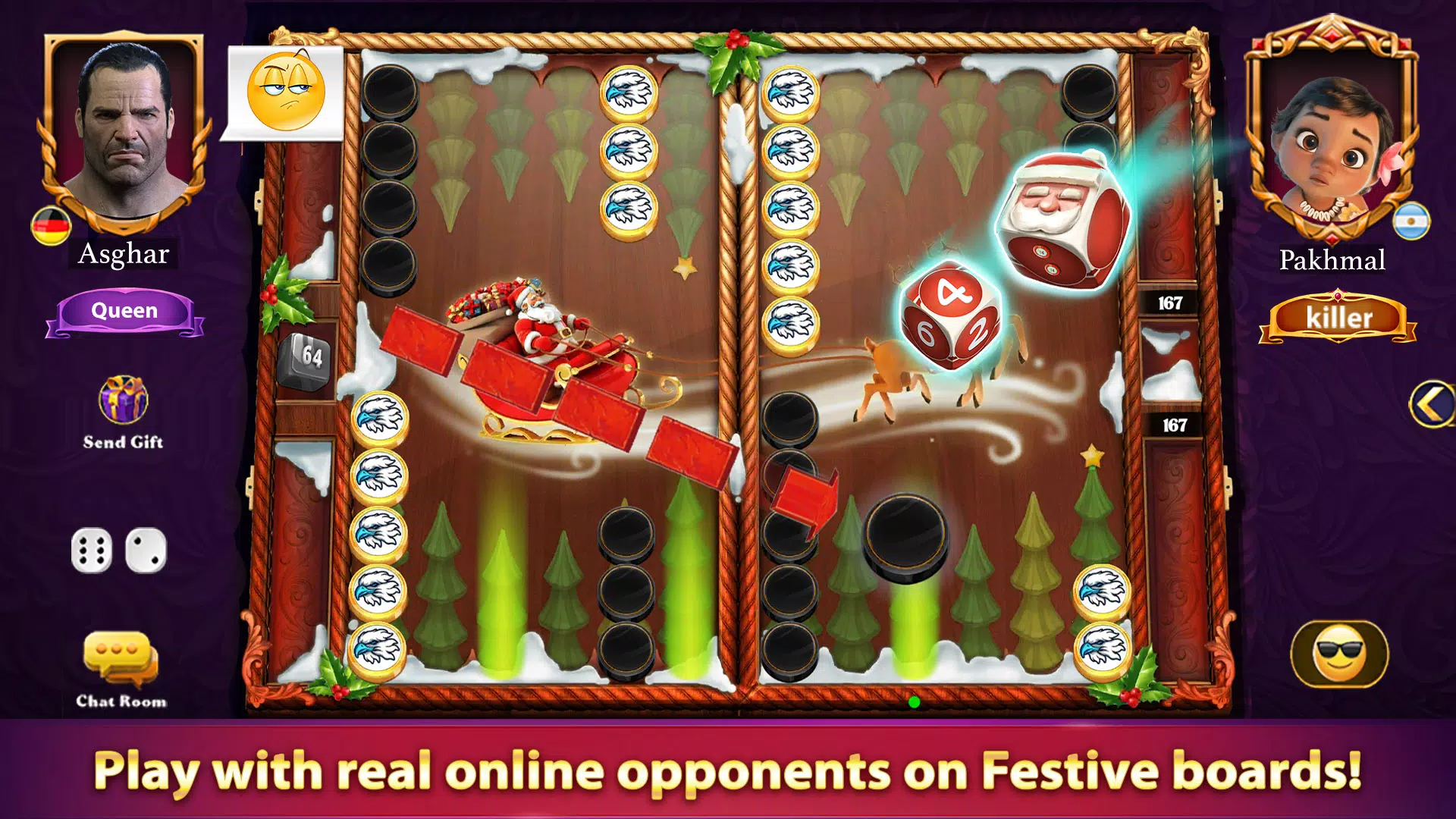 Backgammon Cafe: Online, Fair  Screenshot 2