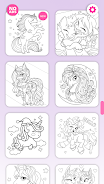 My Little Unicorn Coloring  Screenshot 3