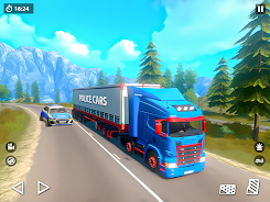 US Police Car Transporter Game  Screenshot 2