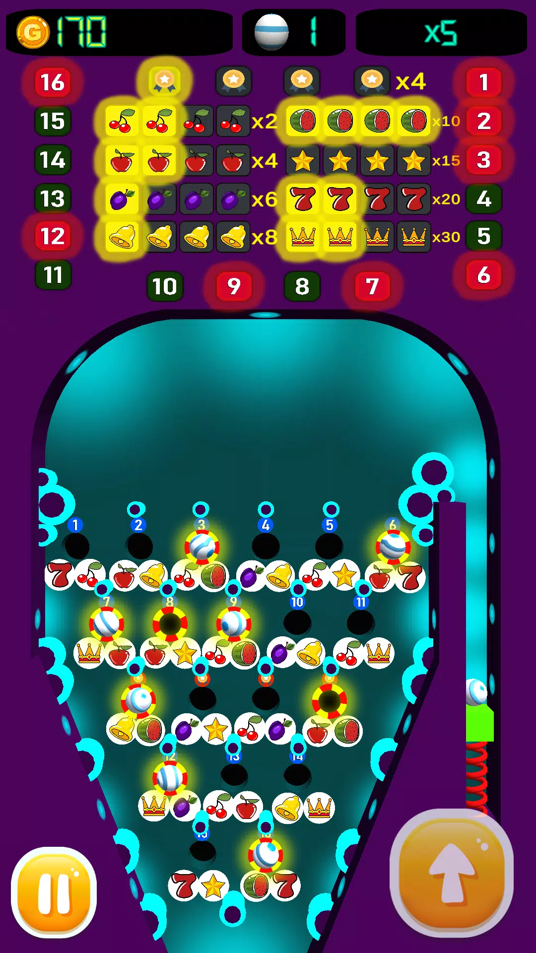 Pinball Slots 6 Balls  Screenshot 1