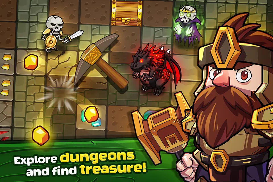 Mine Quest: Battle Dungeon RPG  Screenshot 1