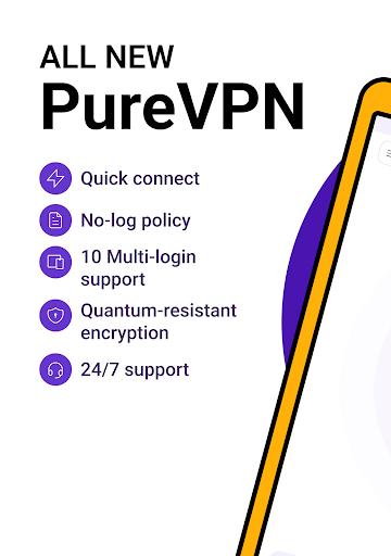 PureVPN - Fast and Secure VPN (MOD)  Screenshot 3