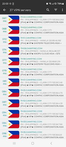 Philippines VPN - Get Pinas IP (MOD)  Screenshot 2