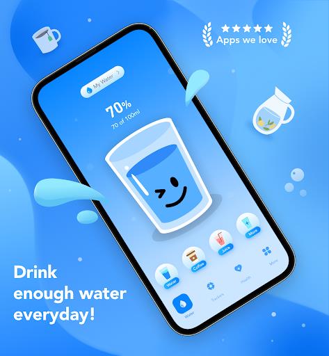 Water Tracker, Calorie Counter (MOD)  Screenshot 1