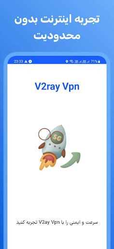 فیلترشکن پرسرعت V2ray vpn (MOD)  Screenshot 1