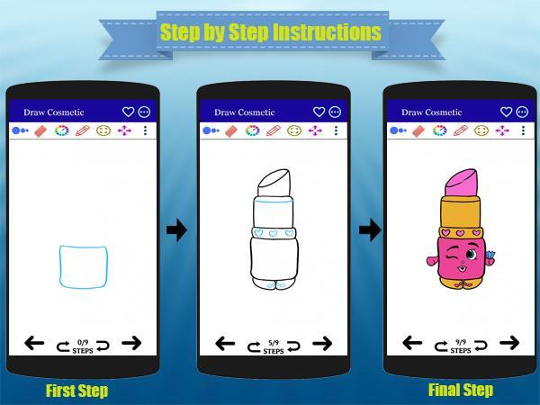 How to Draw Cosmetic Cartoon  Screenshot 2