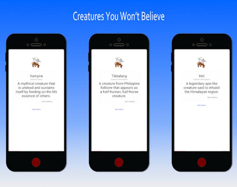 Mythical Creatures & Cryptids  Screenshot 1