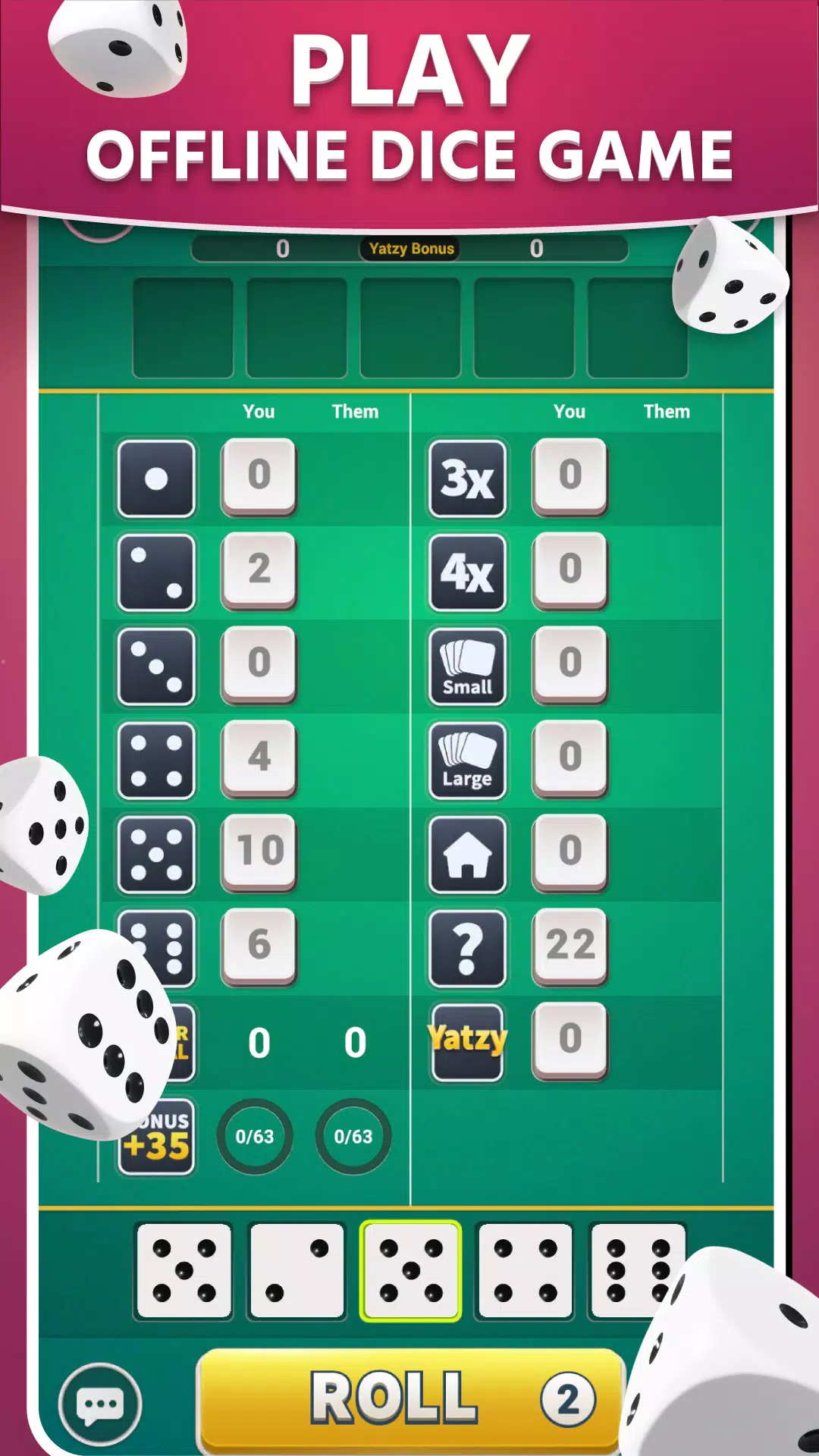 Yatzy - Classic Dice Games  Screenshot 1