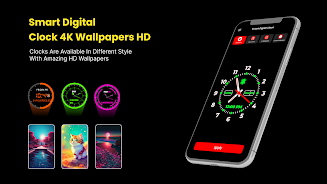 Digital Clock 4K Wallpapers HD  Screenshot 5