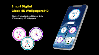 Digital Clock 4K Wallpapers HD  Screenshot 4