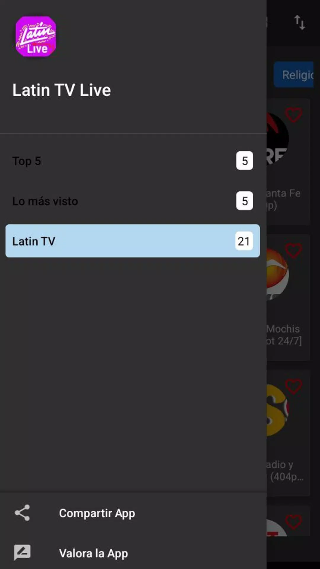 Latin TV Live  Screenshot 2