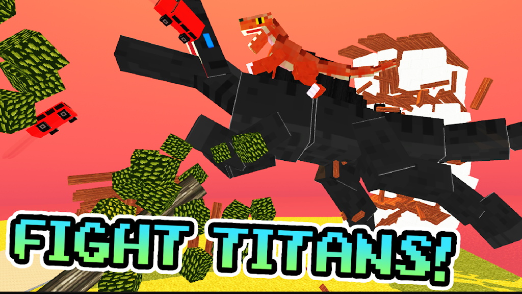 Blocky Titan Raptor Assault  Screenshot 2