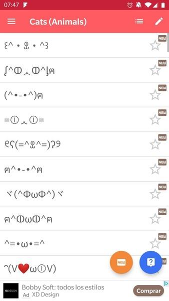 Kaomoji Japan Emoticon  Screenshot 3