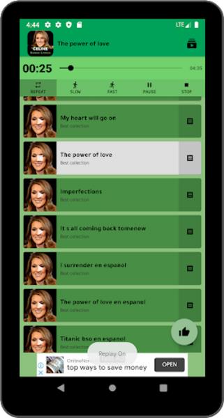 Celine Dion Songs Lyrics  Screenshot 4