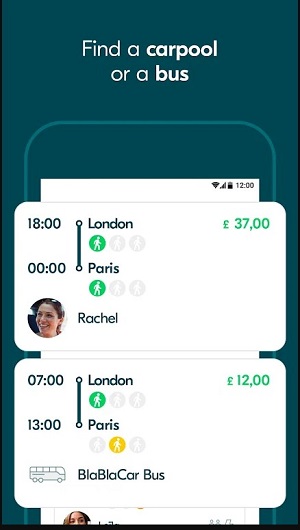 BlaBlaCar: Carpooling and Bus  Screenshot 1