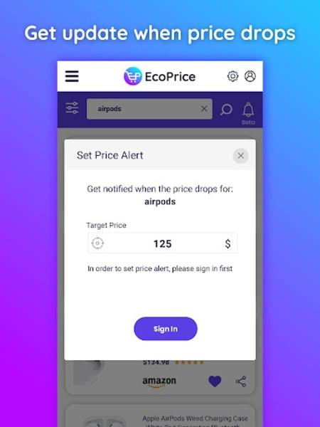 EcoPrice  Screenshot 2