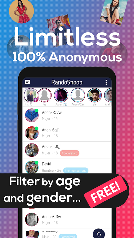 Random Chat - RandoSnoop  Screenshot 1