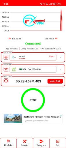 Fx Tunnel vpn - Super Fast Net (MOD)  Screenshot 2