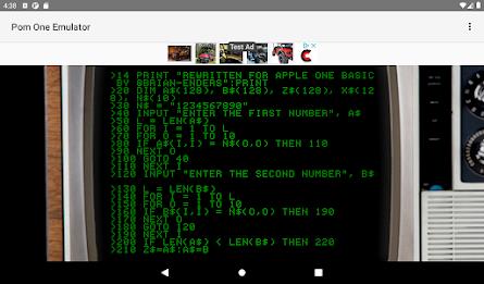 Pom One Apple 1 Emulator  Screenshot 4