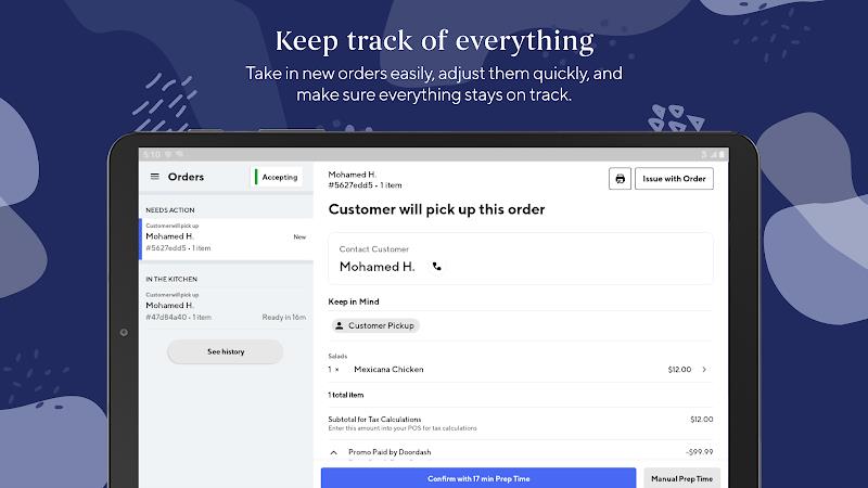 DoorDash Order Manager  Screenshot 1