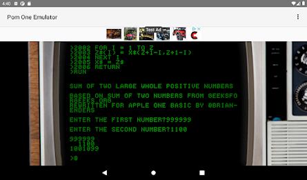 Pom One Apple 1 Emulator  Screenshot 5