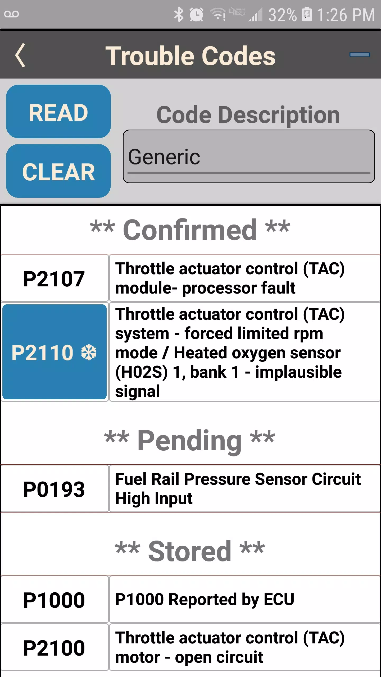 OS OBD2 Interface  Screenshot 2