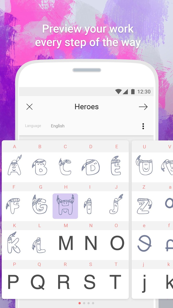 Fonty - Draw and Make Fonts  Screenshot 2